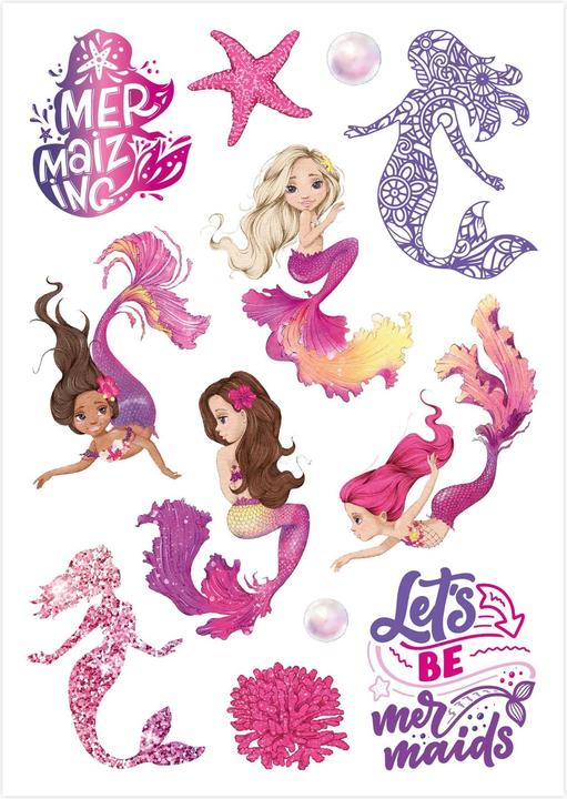 Immagine prodotto Papierdrachen Tatuaggi metallici - Sirene