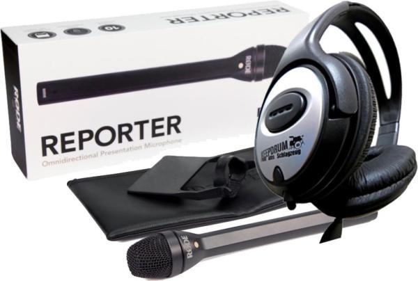 Produktbild RØDE Reporter Mikrofon mit Kopfhörer