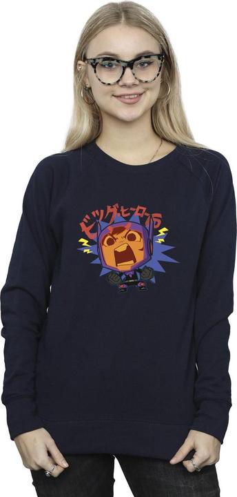 Actual product image Disney Womens/Ladies Big Hero 6 Baymax Hiro Angry Manga Sweatshirt (L)