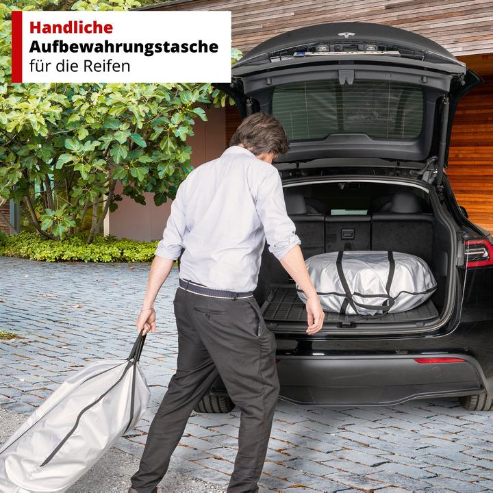 Image du produit Walser Sac de rangement pour pneus Lot de 2 taillee M, housse de protection robuste et étanche, sac à