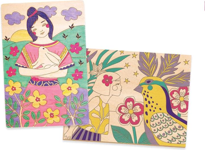 Image du produit Djeco Peinture sur bois Douces filles