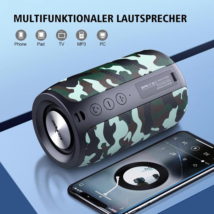 Immagine prodotto Zealot S32 Bluetooth-Lautsprecher (12 h, Batteria ricaricabile)