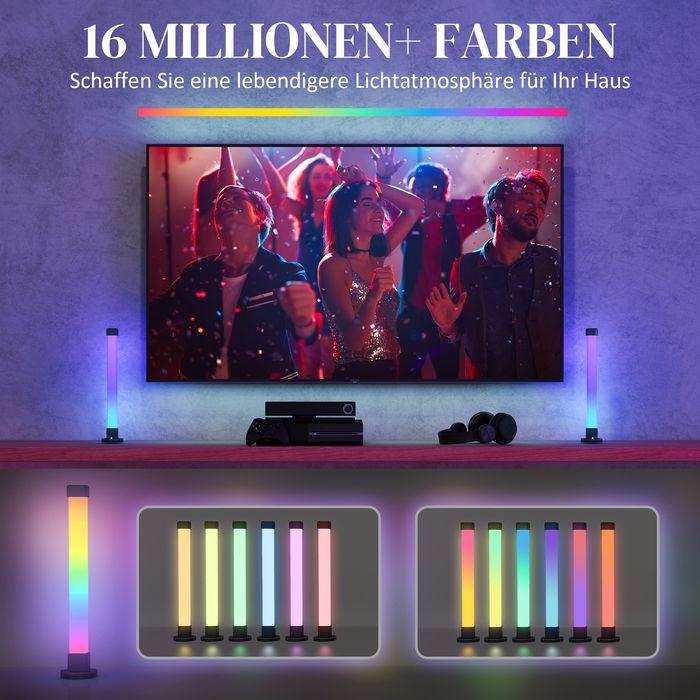Image du produit Swisshandel24 2er-Set LED-Lampe, Tischlampe mit App- und Fernsteuerung, Farb-Modi, Weiss