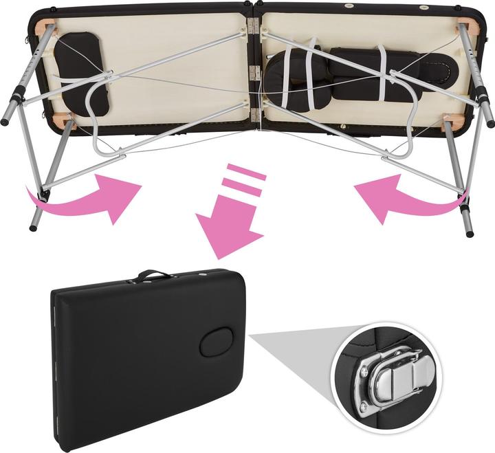 Image du produit tectake Table de massage 2 zones