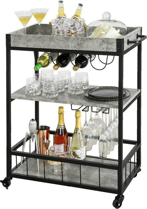 Produktbild SoBuy Servierwagen mit abnehmbarem Tablett