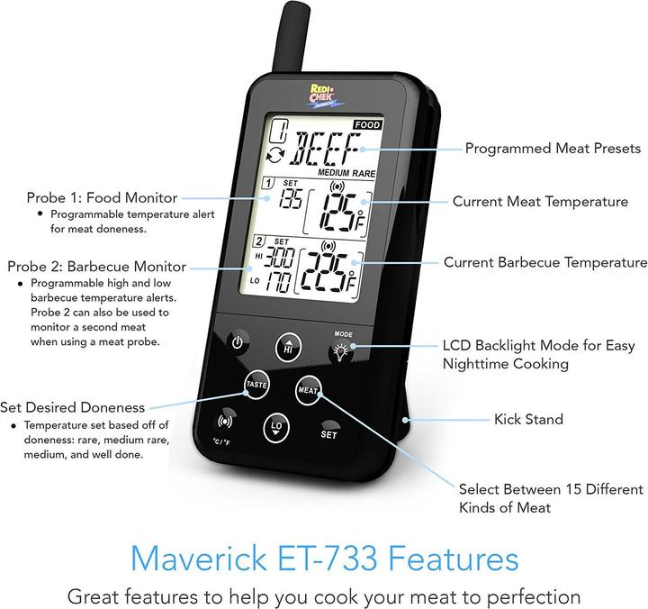 Immagine prodotto Maverick BBQ Et-733