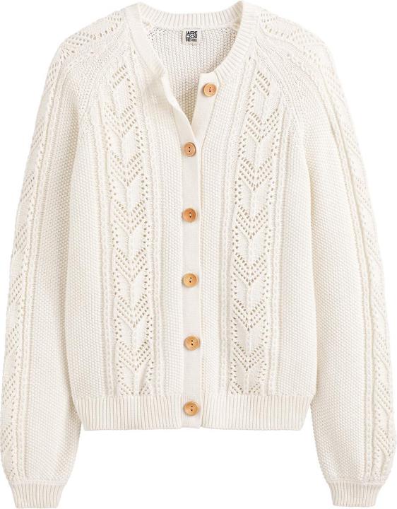 Produktbild La Redoute Collections Cardigan aus Pointelle-Strick (S)