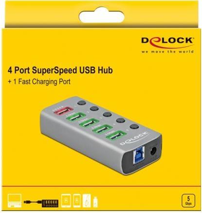 Produktbild Delock USB 3.2 Hub (USB-B, 5 Ports)