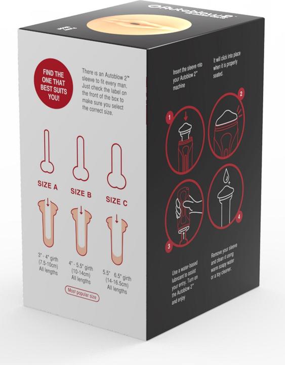 Actual product image Autoblow Vagina Sleeve