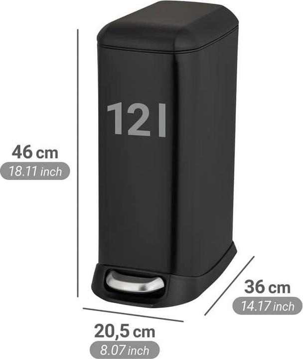 Image du produit Wenko Treteimer Design Easy-Close (12 l)