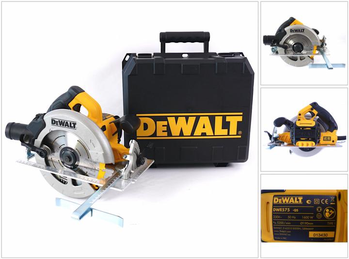 Actual product image DeWalt Circular saw 1350 W, 190 mm + DWE575K housing