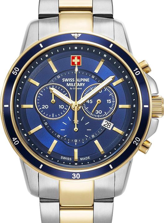 Swiss Alpine Military 7089.9145 Chronograph Herrenuhr 44mm 10ATM (Chronograph, 44 mm)