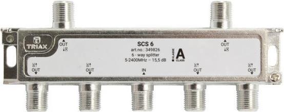Image du produit Triax SCS 6 Répartiteur F 5-2400 MHz DC (DVB-T / -T2)