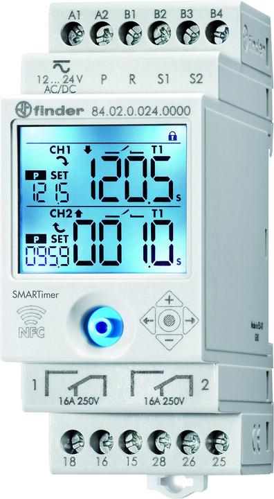 Immagine prodotto Finder Relè orario multifunzione 12-24V AC/DC, 16A 84.02.0.024.0000