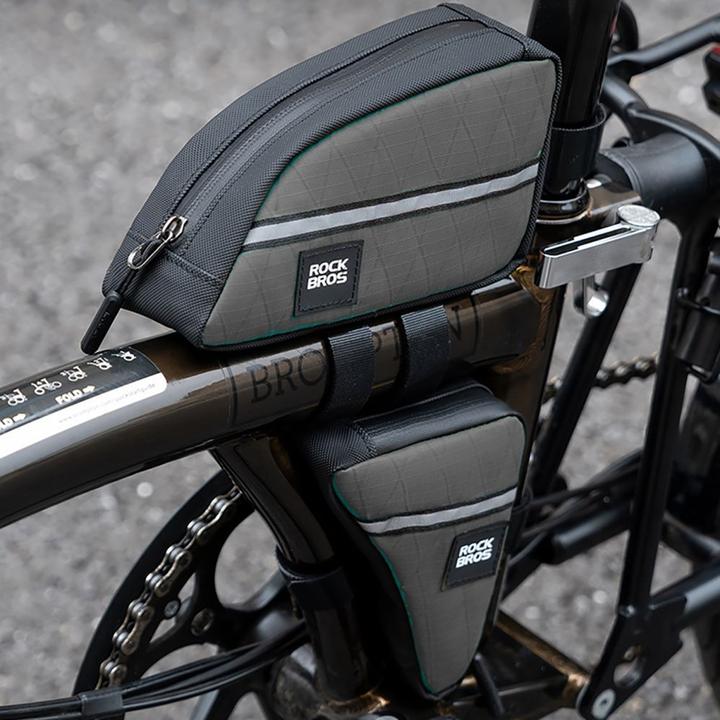 Image du produit Rockbros Triangle Bike Frame Bag 0.8l - Brown (Sacoche de cadre)