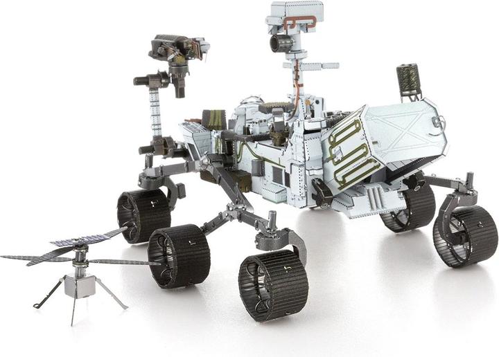 Actual product image Fascinations Metal Earth Space 3D Bricks : Mars Rover Perseverance & Ingenuity Helicopter