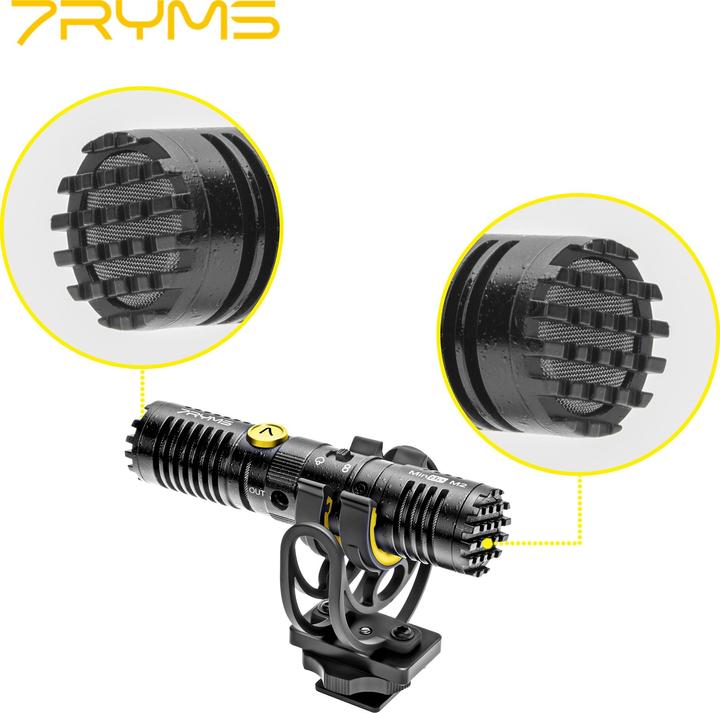 Produktbild 7Ryms Two-way Bi-directional Mini Shotgun Microphone (For 3.5mm TRS Interface Camera)