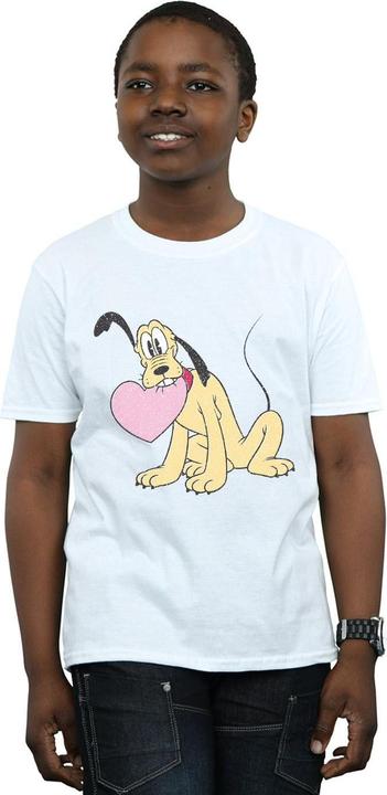 Actual product image Disney Boys Pluto Love Heart T-Shirt (152, 158)