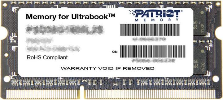 Image du produit Patriot Mémoire pour Ultrabook (1 x 8GB, 1600 MHz, RAM DDR3L, SO-DIMM)