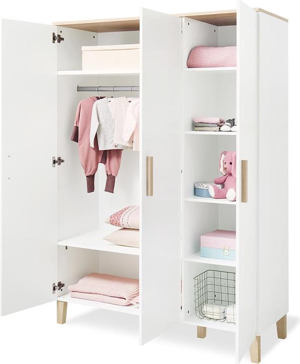 Actual product image Pinolino Kinderzimmer-Set 'Lumi' extrabreit gross, 3-tlg. (Children's wardrobes)