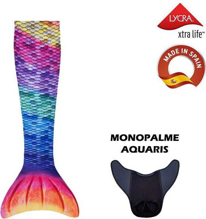 Kuaki Mermaids Meerjungfrau-Kostüm mit Monoflosse Aquaris