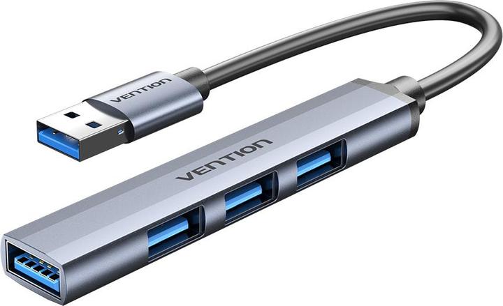 Actual product image Vention Mini Hub USB 3.0 to USB 3.0/3x2.0 CKOHB 0.15m (USB-C, 4 Ports)