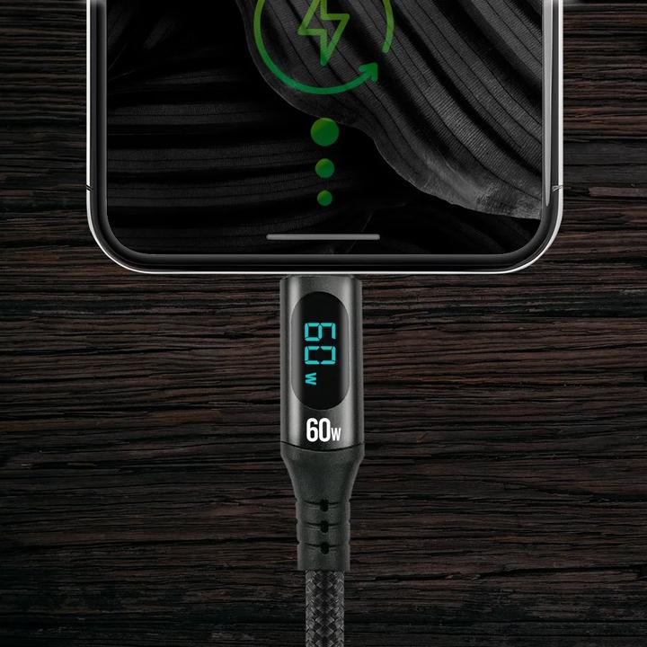 Image du produit Everactive USB-C > USB-C PD 2.0 (Display) - Daten-Ladekabel (2 m, USB 2.0, 60 W)