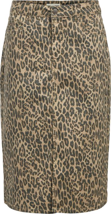 Actual product image Object Leoprint denim skirt (XL)