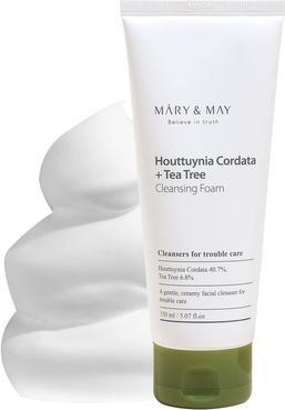 Actual product image Mary&May MARY & MAY Houttuynia Cordata + Tea Tree Cleansing Foam 150ml (Foam, 150 ml)