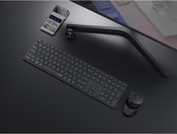 Actual product image Rapoo 9850M DE-Layout, dunkelgrau (DE, Wireless)