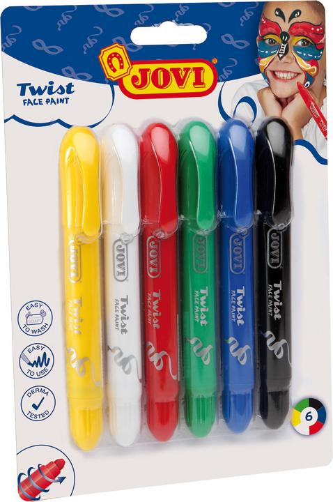 Image du produit Jovi Crayons de maquillage pour enfants Twist Face Paint VE=6 pièces blister