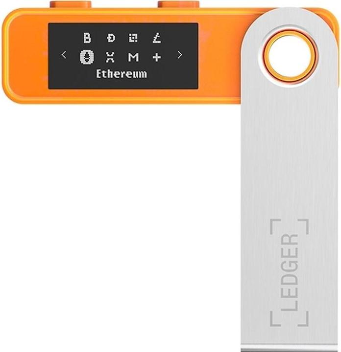 Actual product image Ledger Nano S Plus - Orange (Litecoin, Bitcoin, Dogecoin, Ethereum Classic, Dash)