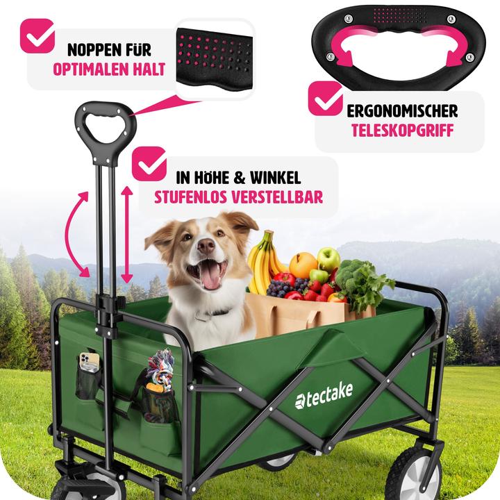 Actual product image tectake Folding handcart | 80 kg capacity