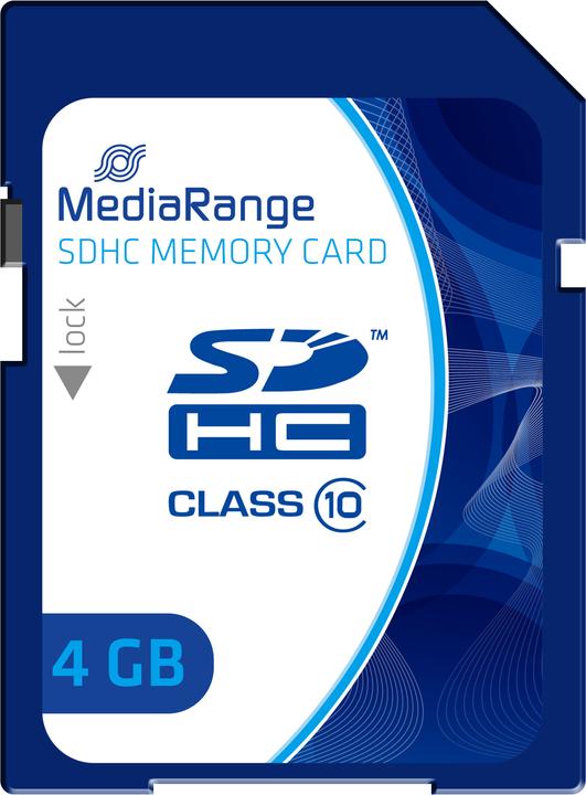 Produktbild MediaRange SDHC Klasse 10 (4 GB, SDHC, U1, UHS-I)
