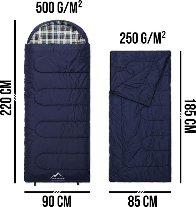Produktbild Normani 4-in-1 Schlafsack Antarctica - 415 (220 cm)