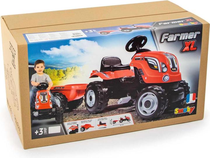 Immagine prodotto Smoby Trattore con rimorchio - rosso