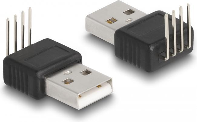 Immagine prodotto Delock Adattatore USB 2.0 Tipo-A maschio a 4 Pin 90 angolato (USB-A, 2.70 cm)