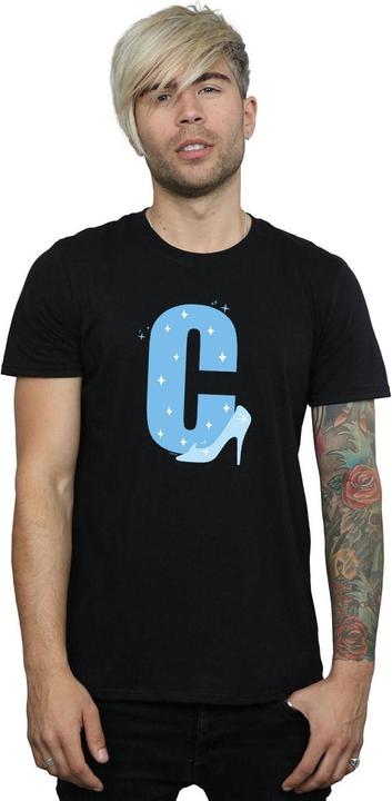 Actual product image Disney Mens Alphabet C Is For Cinderella T-Shirt (S)
