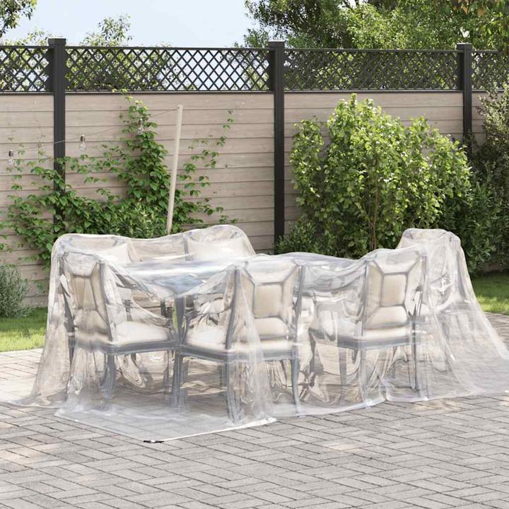 Produktbild VidaXL Transparente Plane mit Ösen 3x5 m Polyethylen durchsichtige Plane (300 x 500 cm)