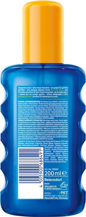 Produktbild NIVEA Sun Protect & Dry Touch (Sonnenspray, SPF 50, 200 ml, 220 g)