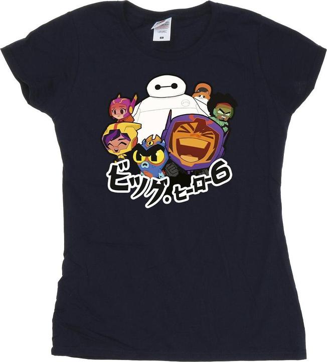 Immagine prodotto Disney Big Hero 6 Baymax Group Manga Maglietta Donna (S)