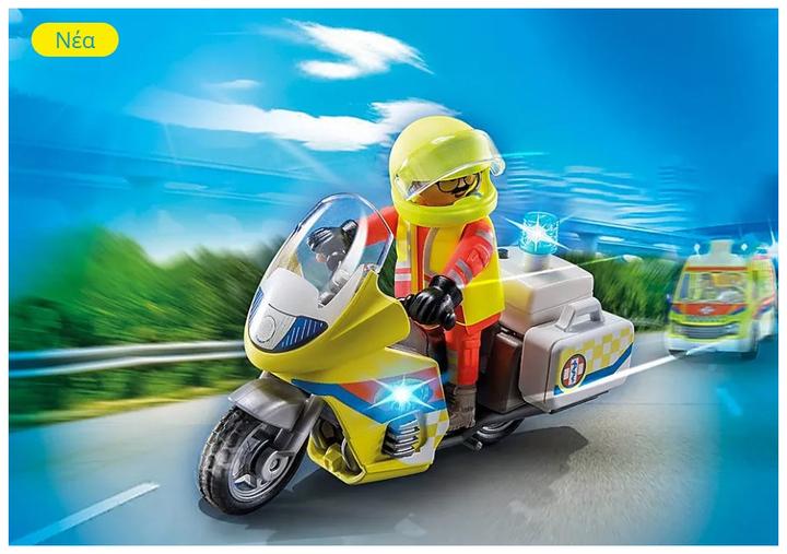 Produktbild Playmobil Notarzt-Motorrad mit Blinklicht (71205, Playmobil City Life)