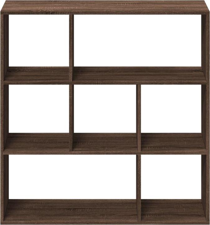 Actual product image VidaXL Room divider Bookcase Standing shelf Office shelf Brown oak-look shelf unit (102 x 29 x 103.5 cm)