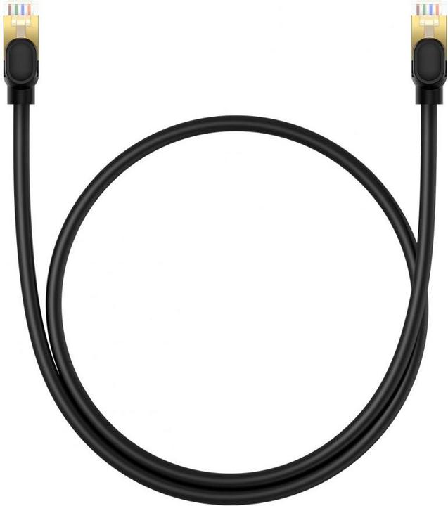 Immagine prodotto Baseus Cavo di rete cat.8 Ethernet RJ45, 40Gbps, 0,5m (nero) (CAT8.2, 0.50 m)