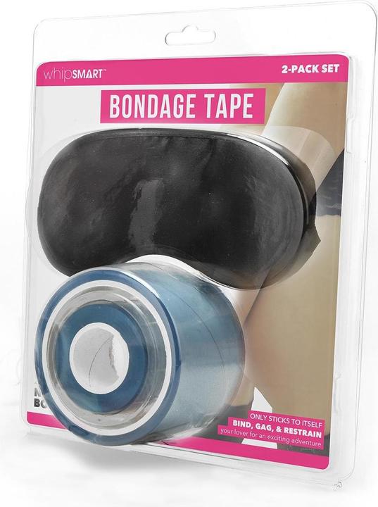 Actual product image Xgen Products Whipsmart 100Ft Bondage Tape - Clear - Transparent Bondage Tape for Sensual Restraint