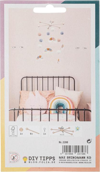 Actual product image Folia Mobile star made of wood