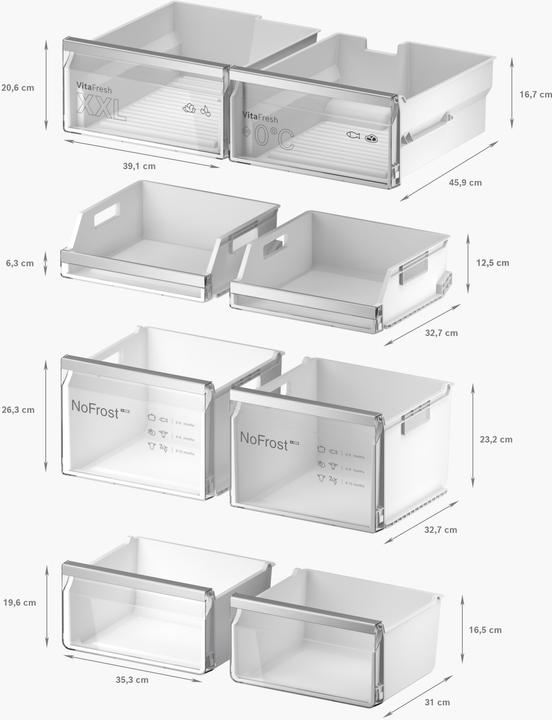 Immagine prodotto Bosch Hausgeräte Combinazione frigorifero-congelatore BOSC Multi Door (574 l)