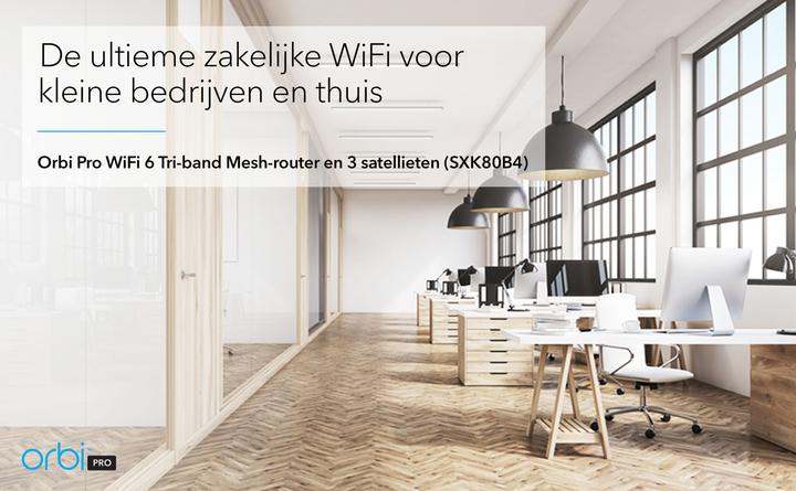 Produktbild Netgear Orbi Pro WiFi 6 AX6000 Mesh System (SXK80B4) 4er Set