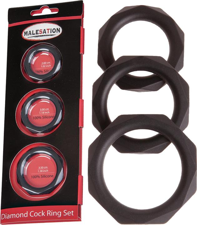 Malesation Diamond Cock Ring Set (2.60 cm)