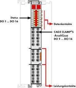 Actual product image Wago 16-channel 750-1505 Digital output terminal DC 24 V